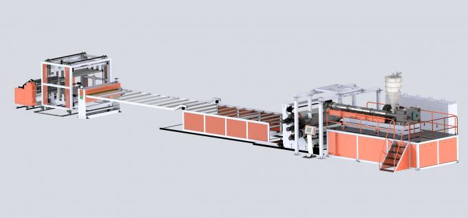 Ligne rigide chaîne de production de panneau de PVC 550KG H de machine d'extrusion de feuille de PVC 3