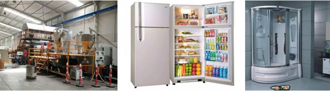 Les HANCHES couvrent profondément faire la ligne d'extrusion de panneau de HANCHES de machine pour le service après-vente de qualité de réfrigérateur d'utilisation 1
